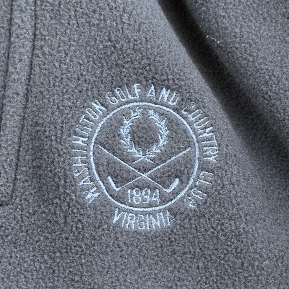VTG Roche Reversible 1/4 Zip Pullover Washington Golf CC Virginia XL USA *READ* - Picture 4 of 9